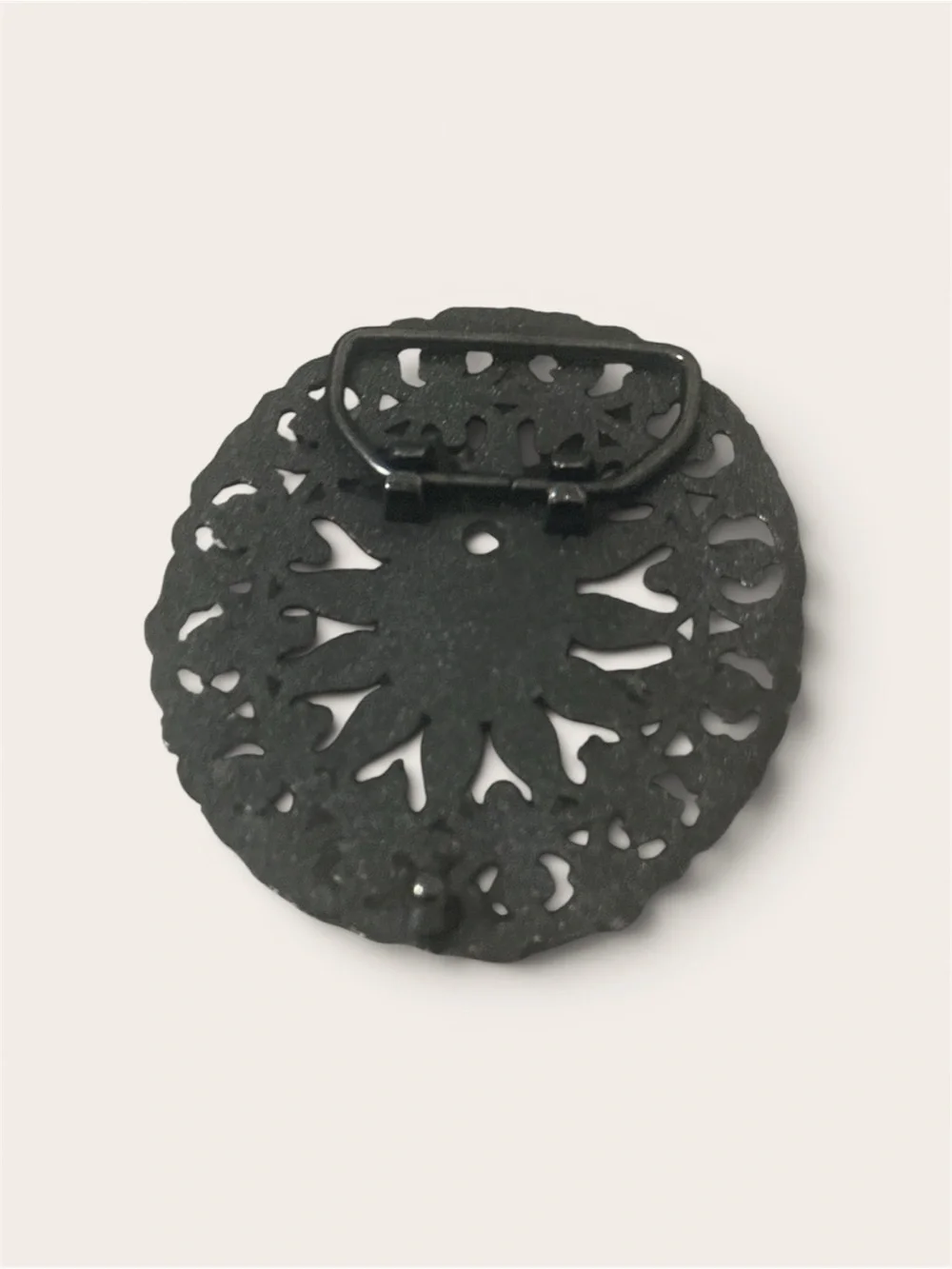 Belt buckle Accent with Teal Stone Center